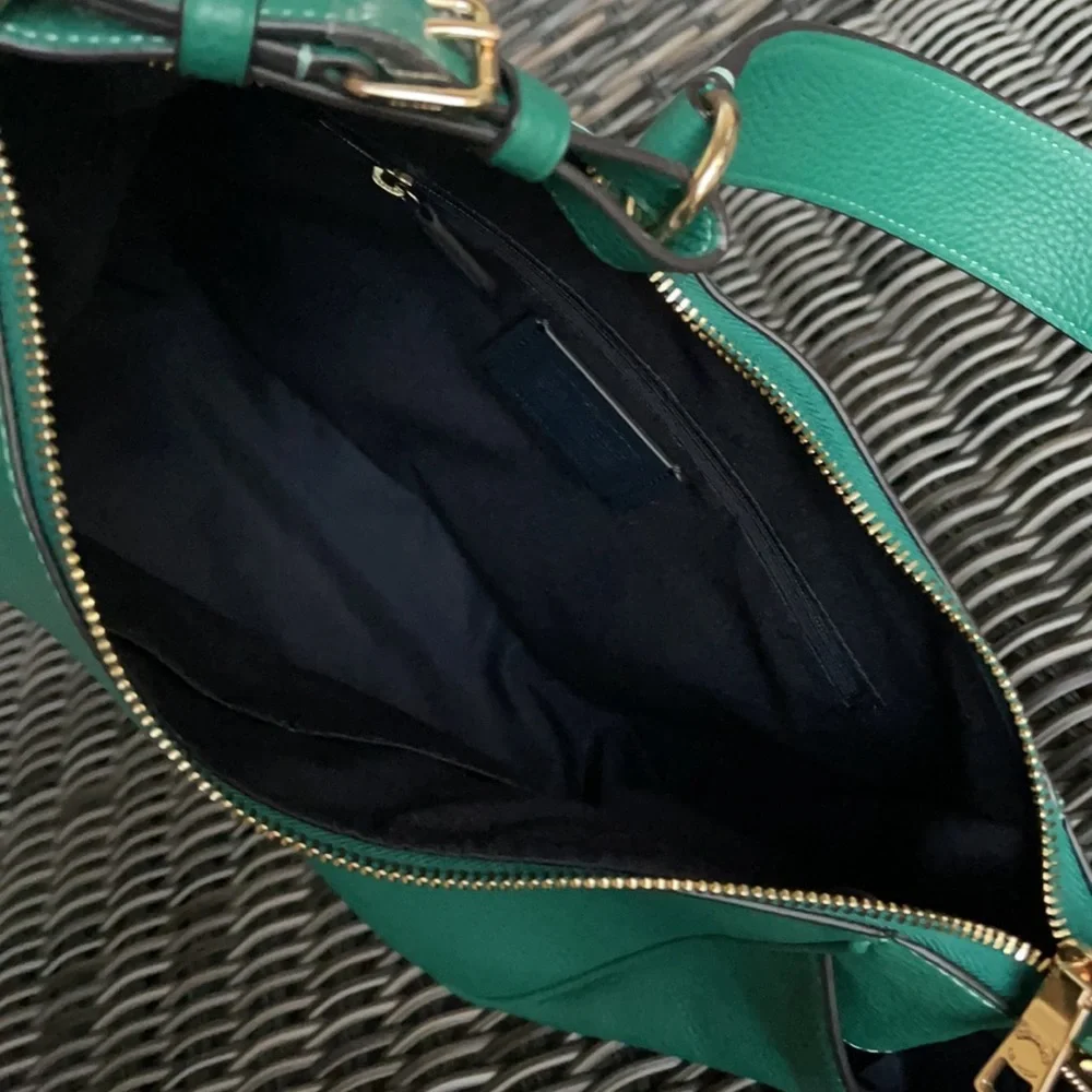 COACH Rori Shoulder Bag COLOR: Gold/Bright Jade - Picture 10 of 16
